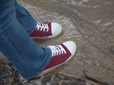 Down by the riverside.