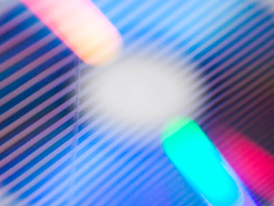 It could be a `90s music video, or just a reflective CD.