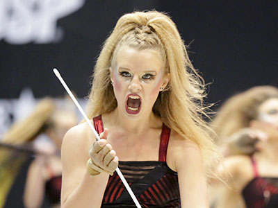 Color guard evolved from the military, and so it still uses weapons like rifles and sabers.