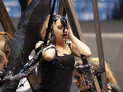 There was much conjecture about what that thick, black substance was being poured all over her.