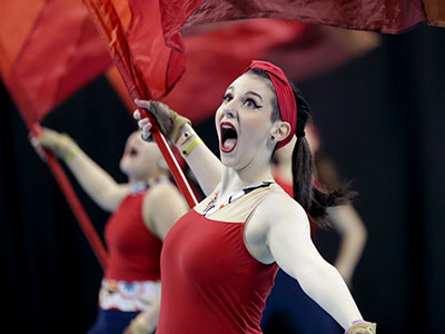 Fortunately, I happen to like color guard, so I don`t mind the long hours once a year.