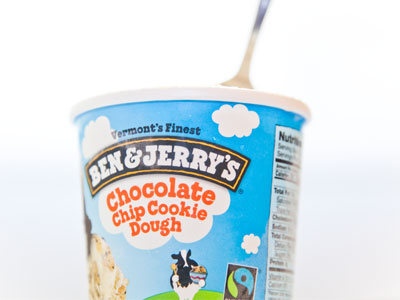 Eaten in honor of Ben and Jerry, who were arrested today in Washington (and because I just like ice cream).