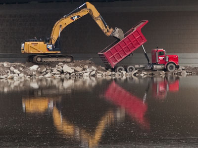 Colorful construction.