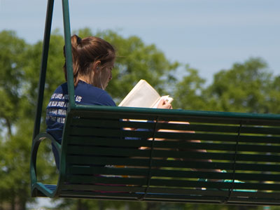 Maybe she`s reading `To Kill a Mockingbird.`