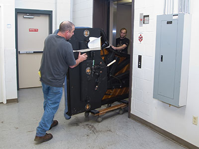 Goodbye to the Steinway, for a while.