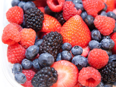 I told you I ate berries for breakfast (see July 11 above).