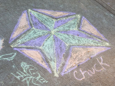 Sidewalk chalk has come a long way.