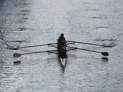 Gently down the stream.
