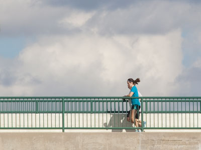 You jog in shorts . . . 