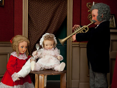 Determined to raise Baby to be a musician.