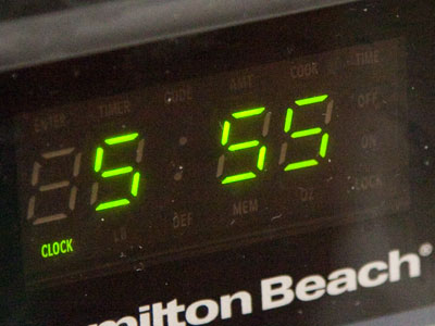 In five minutes, I get to walk home.