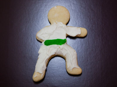 Ninja cookie.  Beware the green belt!