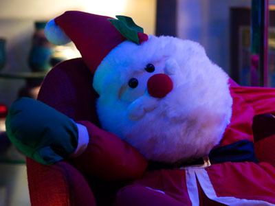 Taking a well-deserved rest after a busy weekend.