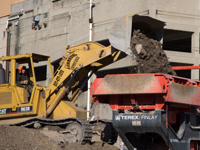 Years behind schedule, work has resumed.