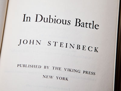 After `The Grapes of Wrath,` this was the next step.  Darkness and light are often ambiguously adjacent.