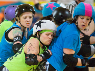 There`s an entire physics course here:  energy, mass, velocity, momentum, trajectory, friction, centrifugal force.