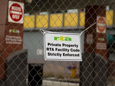 Union representatives and RTA management walked away from the negotiation table last night at 11:53pm.  The main bus depot was fenced in and the strike began. 