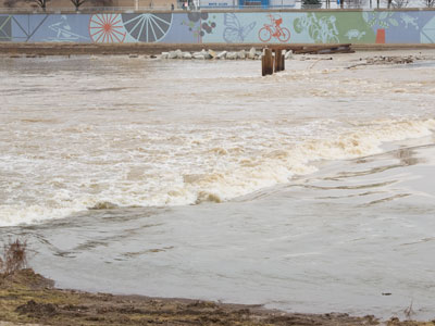 The river is almost back to normal -- the NEW normal.