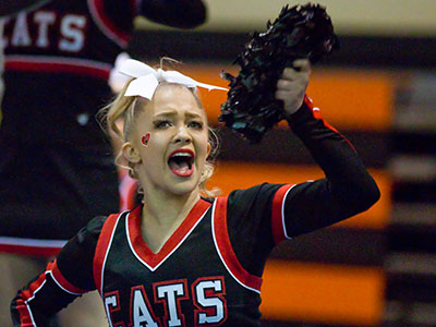 Shy, quiet types are drawn to cheerleading.