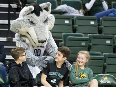 The mascot is named Rowdy, but I always think `Rudy.`