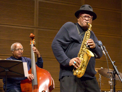 MVP Jazz Quartet - Bassist Ray Drummond and saxophonist Bobby Watson.