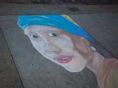 Oil on canvas would last longer.