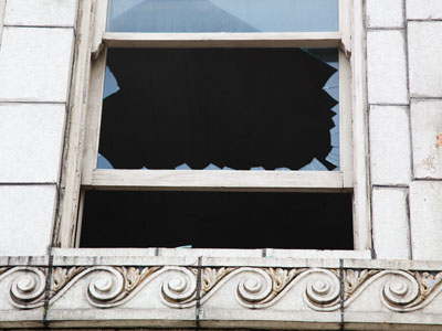 How the firefighters got in (see March 13 above).