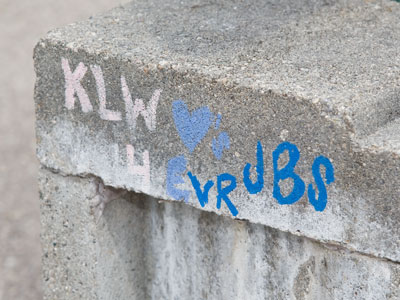 True love is written in concrete.