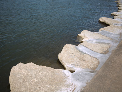 Dayton now has a rocky coastline.  Is a lighthouse next?