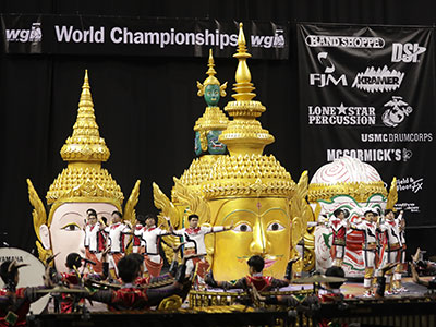 This team brought giant props all the way from Thailand.  They definitely didn`t fit in the overhead compartment.