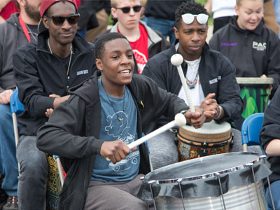 The highlight of the weekend was a drum circle in the parking lot.  It wasn`t a competition, it was just for fun.