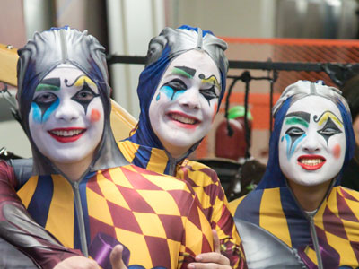 I didn`t see their show, but we hung out backstage.