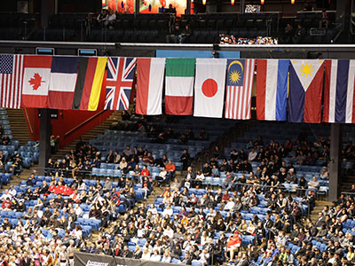 Teams from several countries were in the competition.