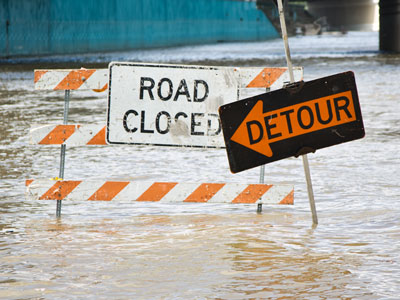 It has been raining a lot lately.