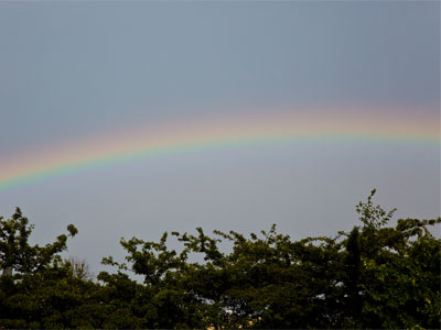 Five minutes later, the sun was shining.