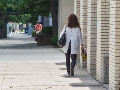 It was the kind of day to walk in the shade.
