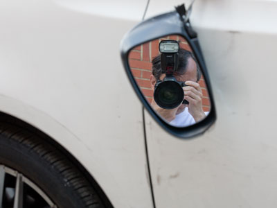 What an old wreck!  And the car is in bad shape too.