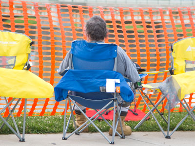 If you get to the fireworks show hours early, you`ll be sure to have the best view.