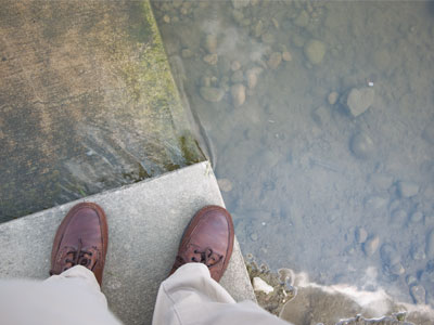 One more step and I`ll have to change my socks.