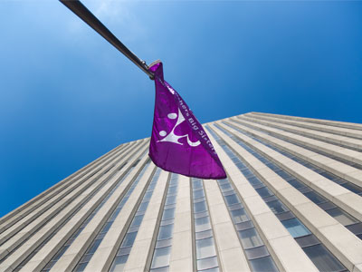 You can rappel down this building and raise money for Big Brothers Big Sisters at the same time.