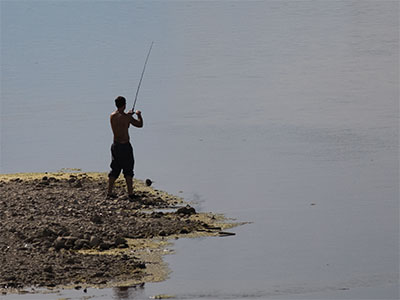 No man is an island.  This one is more of a promontory.