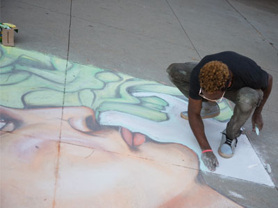 He said he used to design tattoos, but that he wanted to change to an art form that was `less permanent.`