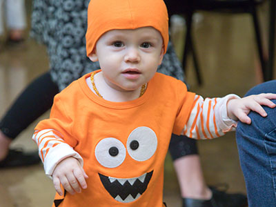 Maybe next year he`ll play in the Halloween recital.