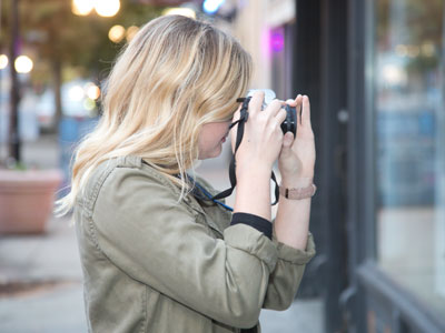 Some people still take pictures with film cameras.