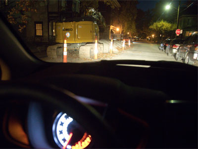 Heavy equipment:  I must be getting close to home.