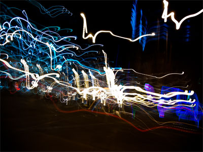 Sprinting across the dangerous intersection (see November 3 above).