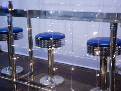 Lunch counter transformed into magical fairyland.