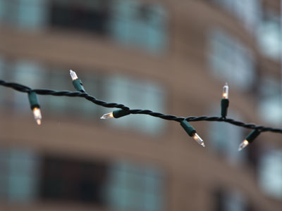 It`s Christmastime in the city.