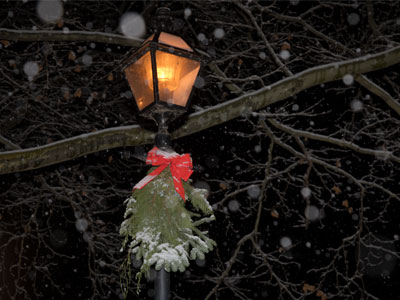 Taking photos at night in the snow is as bad as it gets.
