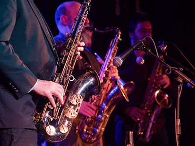 Saxophonists Hal Melia, Grant Koeller and Vince Gilotti performed one final time at Gilly`s in downtown Dayton.
